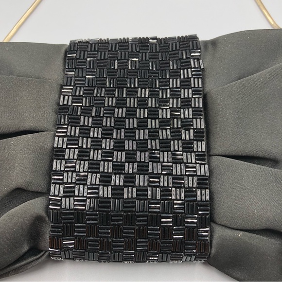 Banana Republic Juliette Black Satin Clutch - Picture 9 of 14